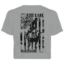 Load image into Gallery viewer, &quot;Ride Rank&quot; Western No Bull T-Shirt