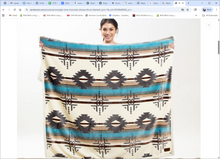 Load image into Gallery viewer, Wrangler "Lone Mountain" Plush Sherpa Throw