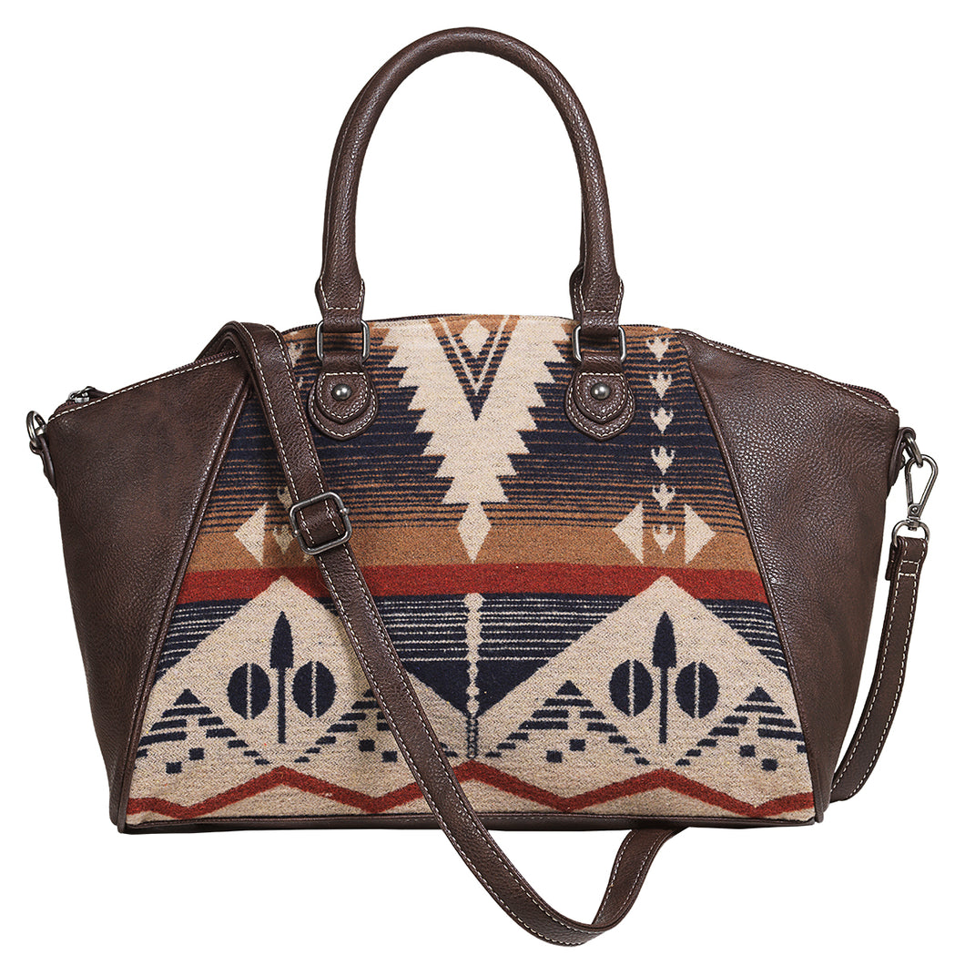 Aztec Concealed Carry Brown Satchel