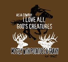 Load image into Gallery viewer, &quot;God&#39;s Creatures&quot; No Bull T-Shirt