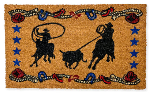 Team Roping Outdoor Coir Mat