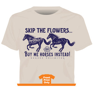 "Skip Flowers" Horses Unlimited Western T-Shirt