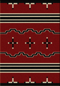 "Big Chief Red" Southwestern Area Rugs - Choose from 6 Sizes!