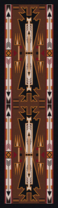 "Horse Thieves - Brown" Area Rugs - Choose from 7 Sizes!