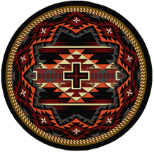 Load image into Gallery viewer, &quot;Rustic Cross - Black&quot; Southwestern Area Rugs - Choose from 6 Sizes!