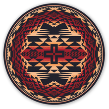 Load image into Gallery viewer, &quot;Rustic Cross - Burnt Red&quot; Southwestern Area Rugs - Choose from 6 Sizes!
