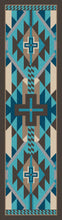 Load image into Gallery viewer, &quot;Rustic Cross - Turquoise Indigo&quot; Southwestern Area Rugs - Choose from 6 Sizes!