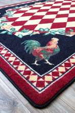 Load image into Gallery viewer, High Country Rooster - Red&quot; Southwestern Area Rugs - Choose from 6 Sizes!