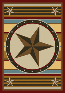 "Hacienda Star - Maize" Western Area Rugs - Choose from 6 Sizes!
