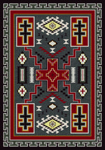 Load image into Gallery viewer, &quot;Double Cross Gray&quot; Southwestern Area Rugs - Choose from 6 Sizes!