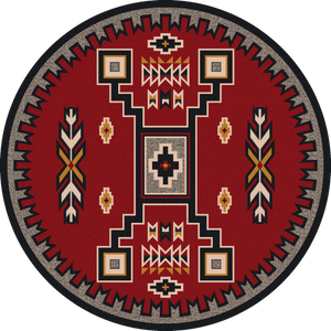 "Old Crow Red" Southwestern Area Rugs - Choose from 6 Sizes!