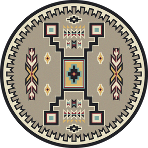 "Old Crow Suede Turquoise" Southwestern Area Rugs - Choose from 6 Sizes!