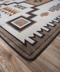 "Old Crow Worn Saddle" Southwestern Area Rugs - Choose from 6 Sizes!
