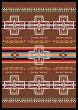 Load image into Gallery viewer, &quot;Canyon Cross - Sunset&quot; Western Area Rugs - Choose from 6 Sizes!