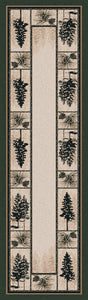 "Stoic Pines - Forest" Western/Lodge Area Rugs - Choose from 6 Sizes!