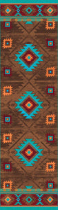 "Whiskey River - Turquoise" Southwestern Area Rugs - Choose from 6 Sizes!