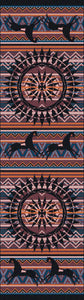 "Ghost Rider - Plum" Southwestern Area Rugs - Choose from 6 Sizes!