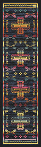 "Shoot Me Straight - Gray" Southwestern Area Rugs - Choose from 6 Sizes!