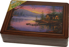 Load image into Gallery viewer, Cabin Scene Puzzle with Tin Box