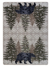 Load image into Gallery viewer, &quot;High Point Bear- Stone&quot; Western/Lodge Area Rugs - Choose from 6 Sizes!