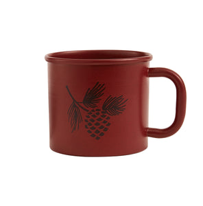 Pinecone Enamel Coffee Mug