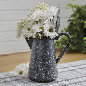 Granite Enamelware Pitcher with Lid
