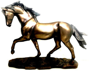 Bronze Color Horse Sculpture