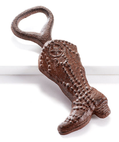 Cast Iron Cowboy Boot Bottle Opener
