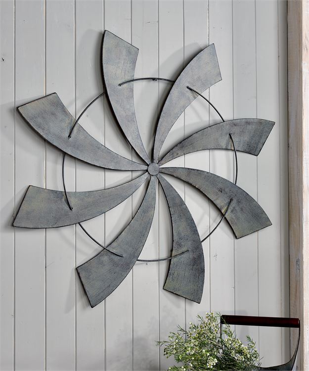 Metal Windmill Wall Decor