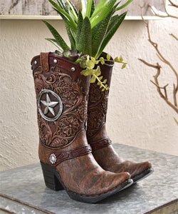 Cowboy Boot Double Planter
