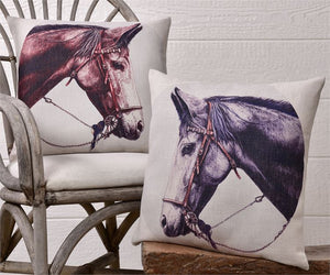 Horse Head Accent Pillow - Choose From 2 Styles!