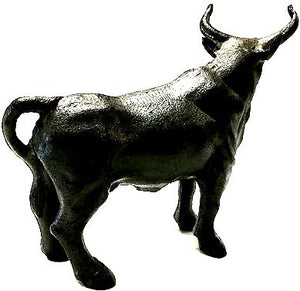 Cast Iron Bull Figurine