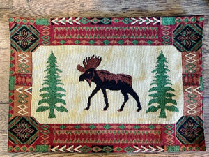 "Moose" Lodge Jacquard Placemat - 13" x 19"