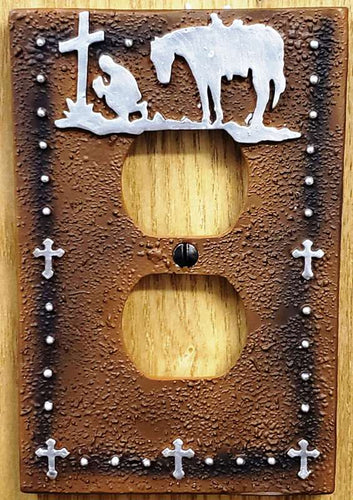 Praying Cowboy Outlet Cover