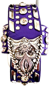 Western Purple & Silver Cell Phone Holder for Flip Phones