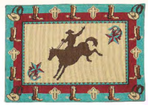 "Rodeo" Western Jacquard Placemat - 13" x 9"