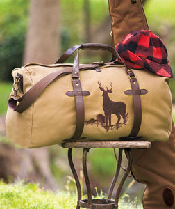 Deer Canvas Duffel Bag