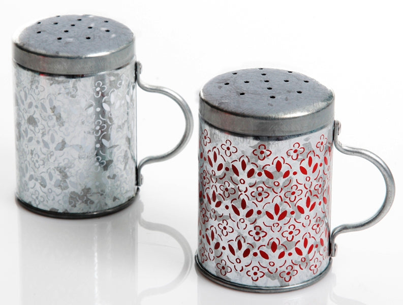 Hollydale Tin Salt & Pepper Shakers