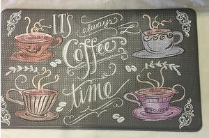 Coffee Time/3 Chef Floor Mat
