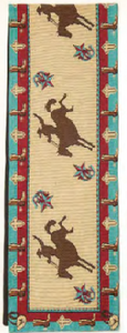 "Rodeo" Western Jacquard Table Runner - 13" x 72"