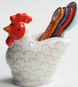 "Life on the Farm" Rooster 4-Piece Measuring Spoon Set