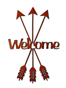 Welcome Arrow Sign