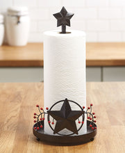 Load image into Gallery viewer, Country Star Metal Paper Towel Holder
