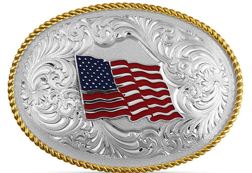 USA Flag Buckle - Made in the USA!