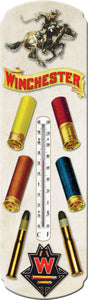"Winchester Ammo" Large Tin Thermometer