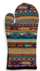 "Native Blanket" Western Jacquard Oven Mitt - 7" x 12"