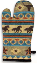 Load image into Gallery viewer, &quot;Austin&quot; Western Jacquard Oven Mitt - 12&quot; x 7&quot;