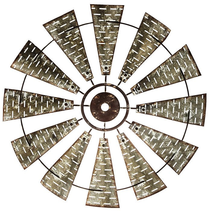 Windmill Metal Wall Decor