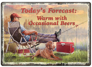 "Today's Forecast" Tin Sign