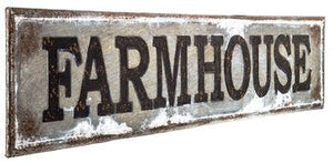 Farmhouse Distressed Metal Wall Decor